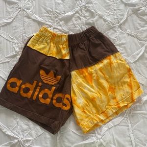 Frankie Collective Re-Worked Adidas Patchwork Tie Dye Shorts